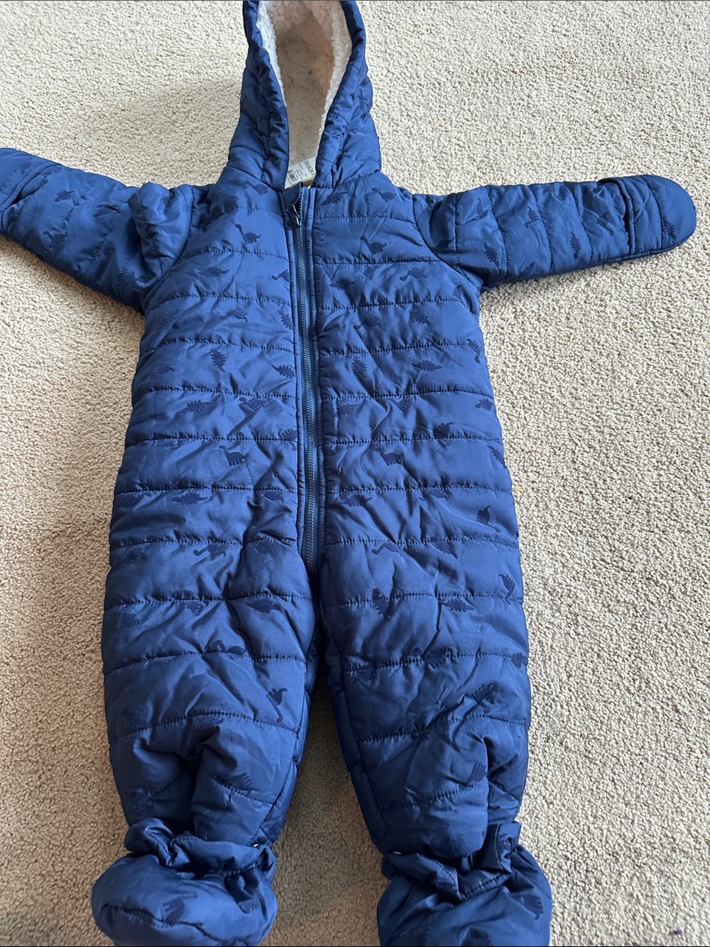 First impressions snow suit